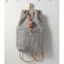 Blau Tweed Rucksack