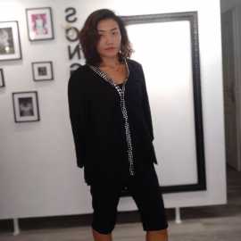 Cardigan tunique style Kimono en coton taille 38-42 FR