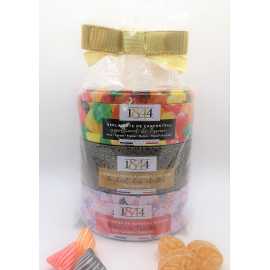 3 BOITES METALLIQUES COLLECTION 200G - BONBONS A L'ANCIENNE AUX FRUITS