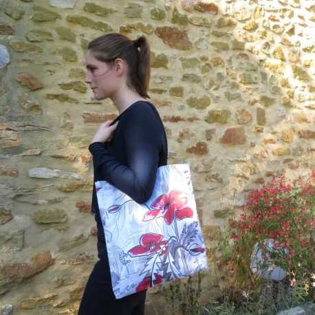 tote bag coquelicots Provence