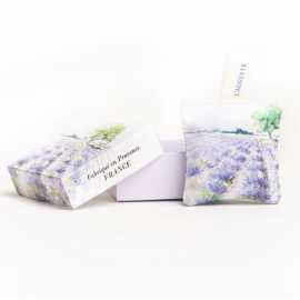 Lavender sachet with square gift box "Lavande"