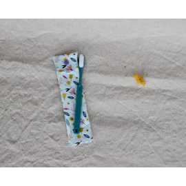 Etui brosse à dents bleu