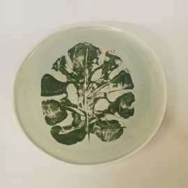 Dinner plate "Monstera ajourée"