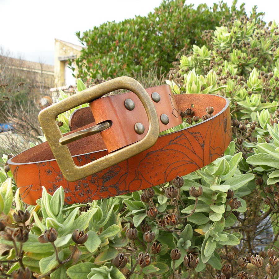 Ceinture homme 'Calypso' - Couleur fauve - Provence Store