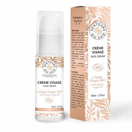 Face cream with organic argan oil